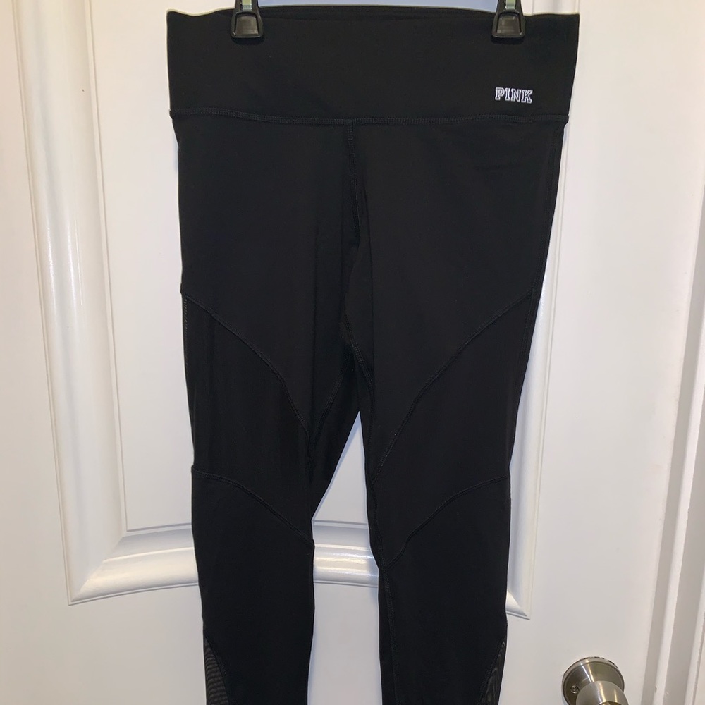 Victoria’s Secret PINK Mesh Leggings in Black